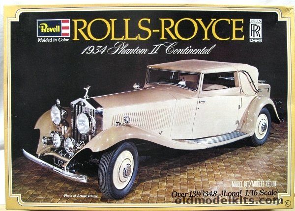 Revell 1/16 1934 Rolls-Royce Phantom II Continental with Coachwork by J. Gurney Nutting, H1294 plastic model kit